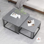 Bàn trà đôi đá ceramic cao cấp