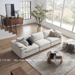 Sofa Văng thẳng phong cách Bắc Âu