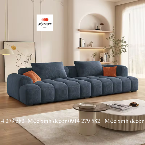 Sofa băng Bắc Âu - màu xanh than